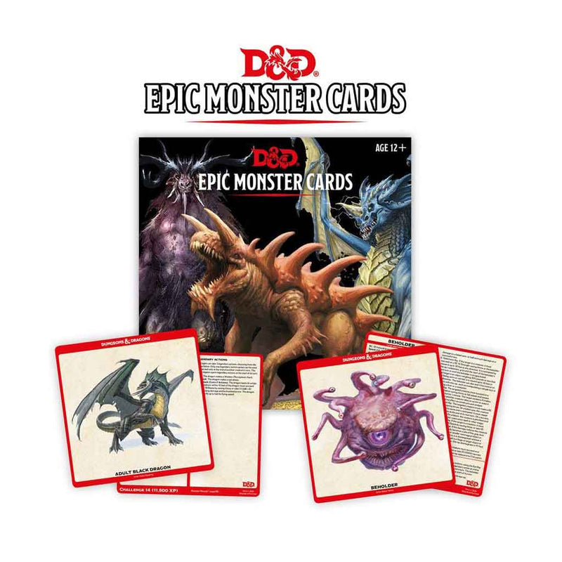 D&D Spellbook Cards Epic Monster Cards - Bea DnD Games