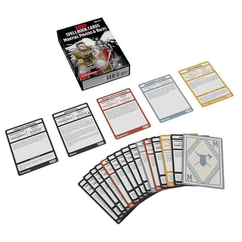 D&D Spellbook Cards Martial Powers & Races Deck - Bea DnD Games