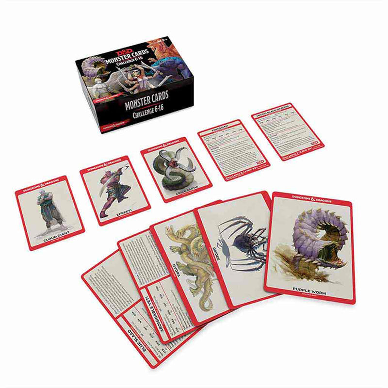 D&D Spellbook Cards Monster Challenge Deck 6-16 (74 cards) - Bea DnD Games