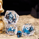 Demilich - 7 Piece Polyhedral Dice Set + Dice Bag - Bea DnD Games