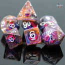 Demon Eye - 7 Piece Polyhedral Dice Set + Dice Bag - Bea DnD Games