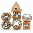 Desert Bones - 7 Piece Polyhedral Dice Set + Dice Bag - Bea DnD Games