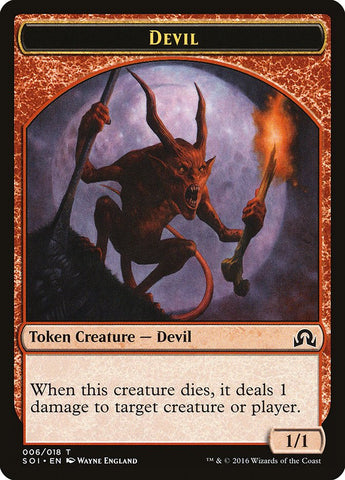 Devil Token [Shadows over Innistrad Tokens] - Bea DnD Games