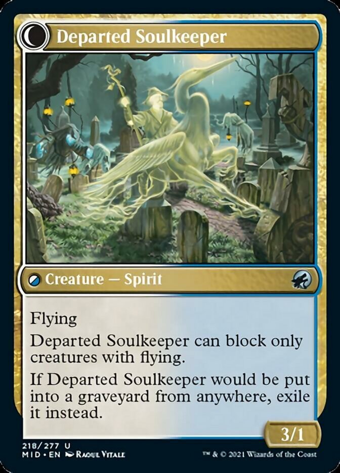 Devoted Grafkeeper // Departed Soulkeeper [Innistrad: Midnight Hunt] - Bea DnD Games