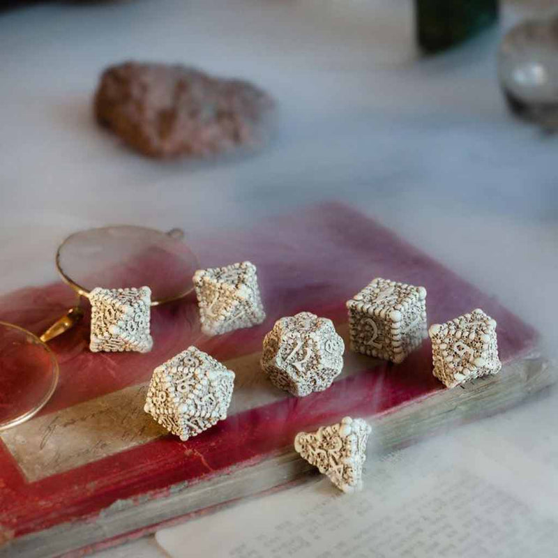 Dice Macabre 7pc Polyhedral Dice Set by Q Workshop - Bea DnD Games
