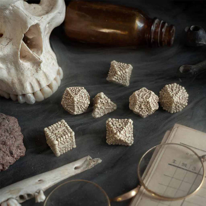 Dice Macabre 7pc Polyhedral Dice Set by Q Workshop - Bea DnD Games