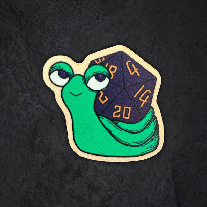 Dice Snail Pin - Bea DnD Games
