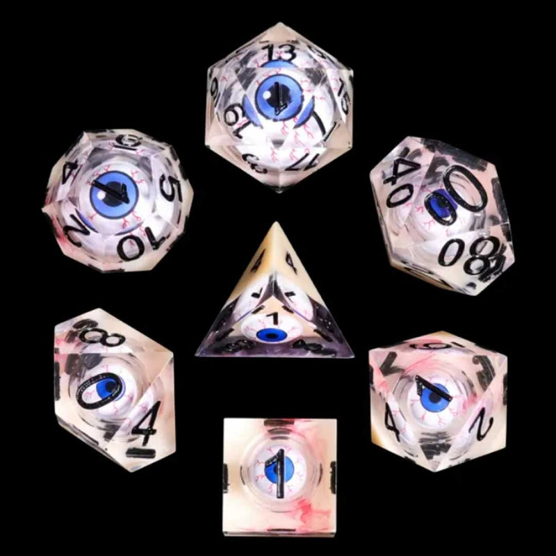 Disembodied Eyes - Handcrafted Dice Set & Dice Case - Bea DnD Games