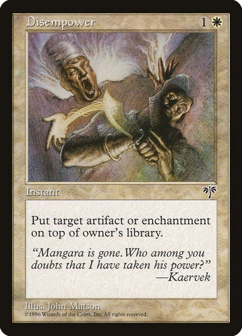 Disempower [Mirage] - Bea DnD Games