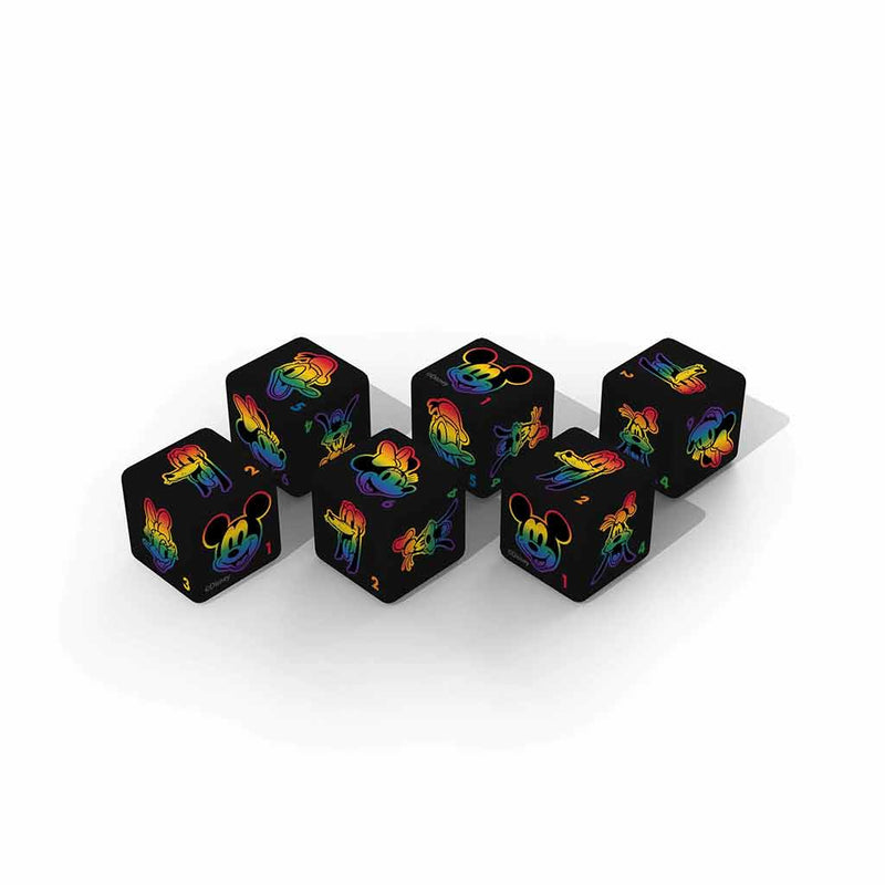 Disney Rainbow D6 Dice Set - Support RAINBOW YOUTH with your purchase - Bea DnD Games