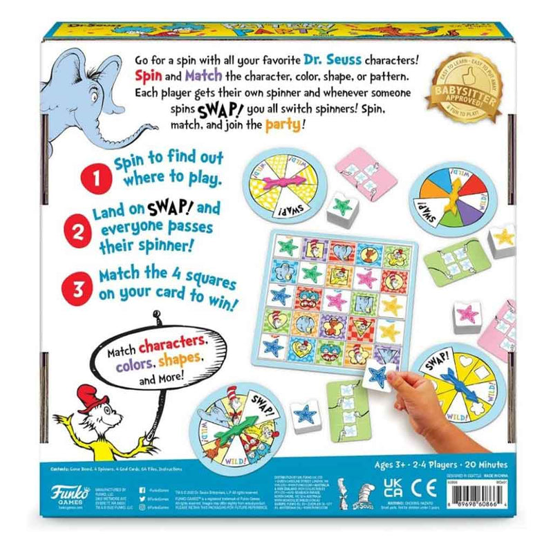 Dr Seuss Pattern Party Game - Bea DnD Games