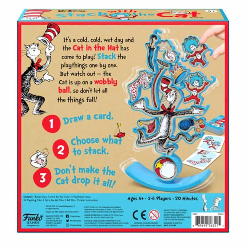 Dr Seuss - Stack With A Cat Board Game - Bea DnD Games