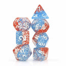 Draconic Essence - 7 Piece Polyhedral Dice Set + Dice Bag - Bea DnD Games