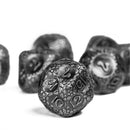 Draconic Master 7 Piece Metal Polyhedral Dice Set & Dice Case - Bea DnD Games