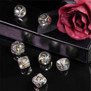 Draconic Power 7 Piece Metal Polyhedral Dice Set & Dice Case - Bea DnD Games