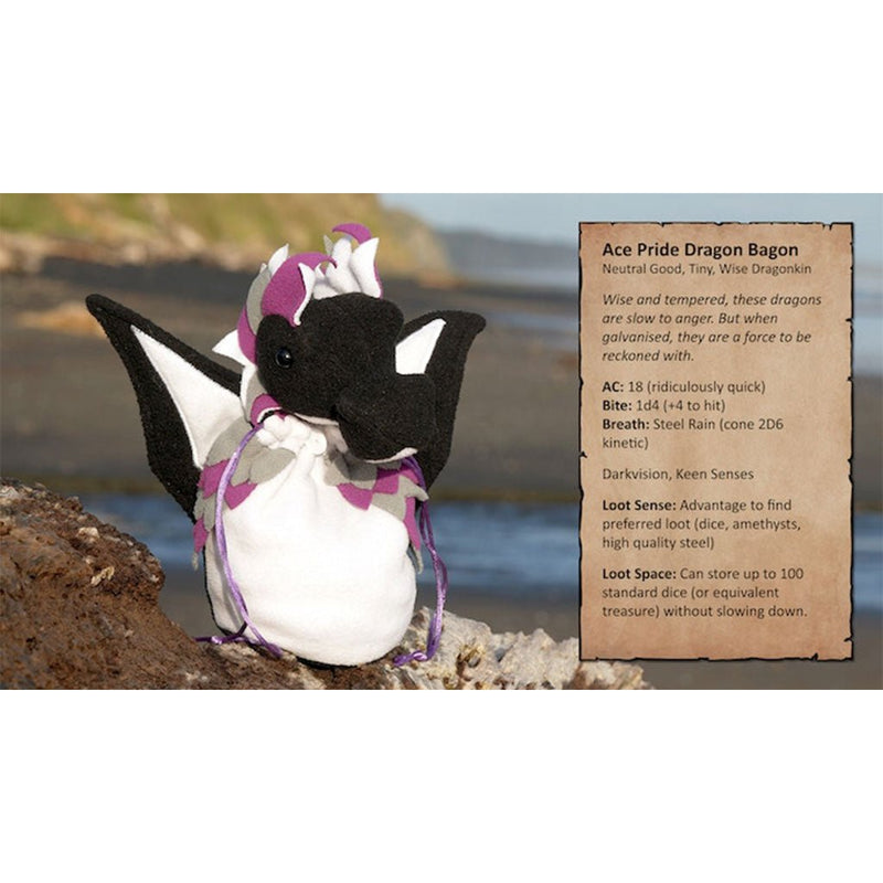 Dragon Bagons: Ace Pride Dragon Bagon Dice Bag - Bea DnD Games