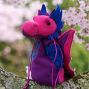 Dragon Bagons: Bi Pride Dragon Bagon Dice Bag - Bea DnD Games
