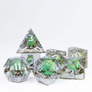 Dragon Hatchery Handcrafted Sharp Edge Dice Set & Dice Case - Bea DnD Games