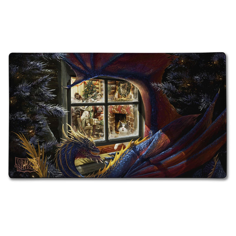 Dragon Shield Playmat - Case and Coin - Christmas Dragon - Bea DnD Games