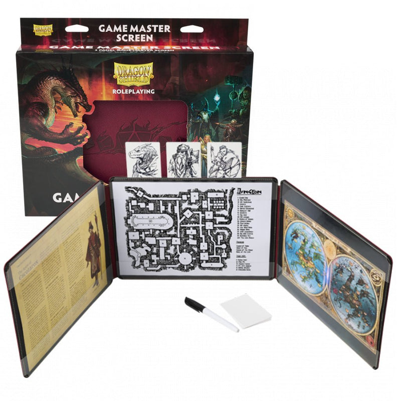 Dragon Shield Roleplaying Game Masters Screen - Blood Red - Bea DnD Games
