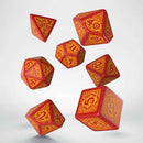 Dragon Slayer (Red & Orange) Dice Set by Q Workshop - Bea DnD Games
