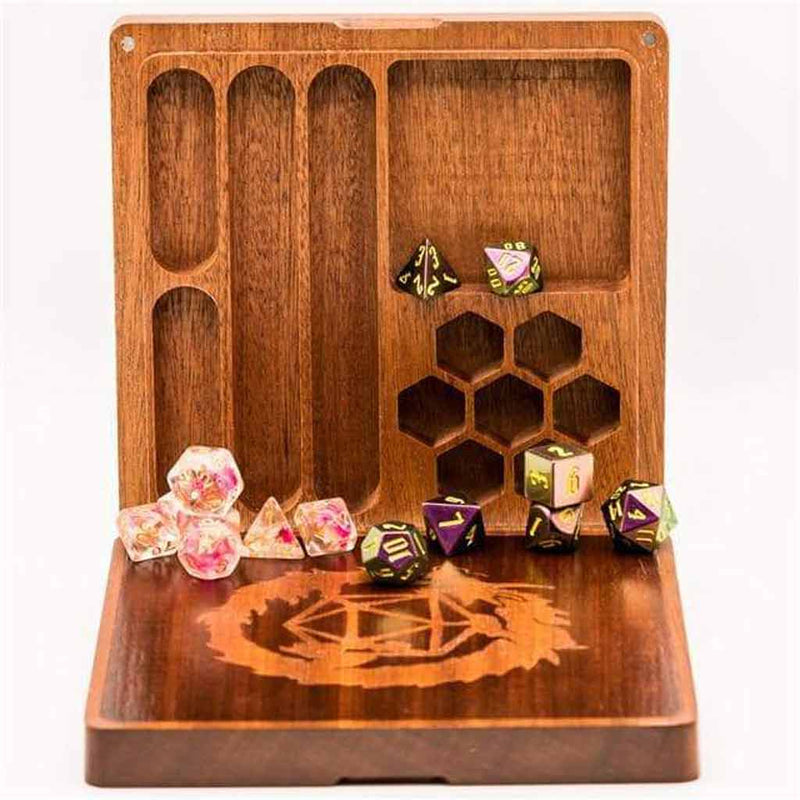 Dragon Tree Wooden Dice Case - Bea DnD Games
