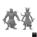 Dragonborn Fighters | BeaMini Unpainted RPG Miniatures - Bea DnD Games