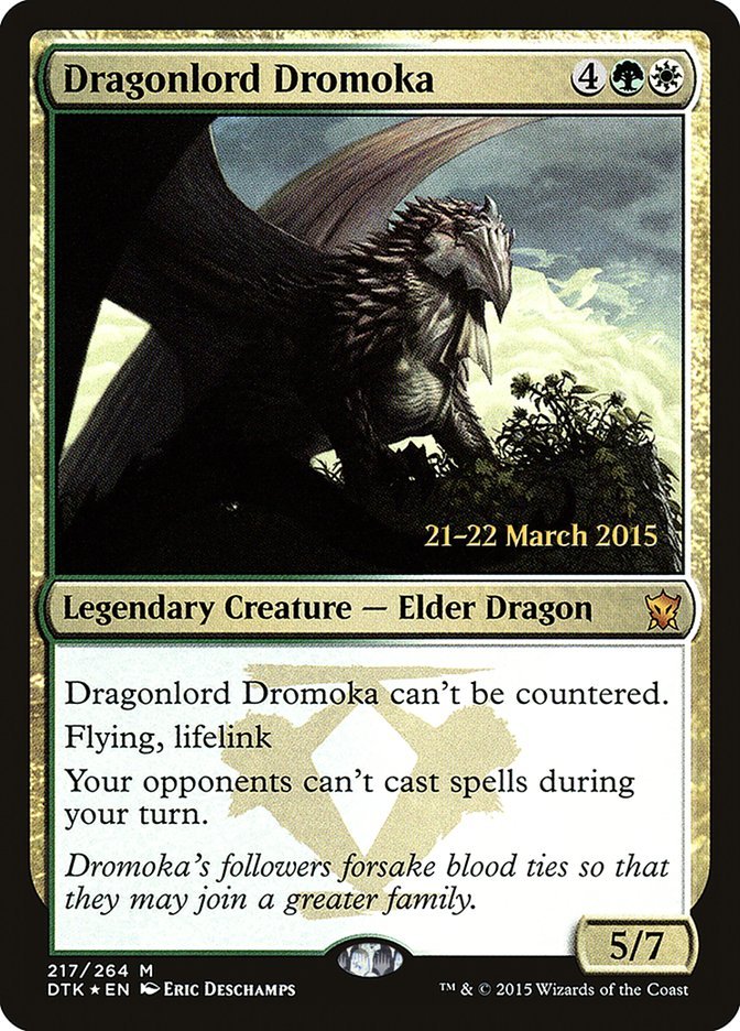 Dragonlord Dromoka [Dragons of Tarkir Prerelease Promos] - Bea DnD Games