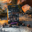 Dragons Black & Copper 7pc Polyhedral Dice Set by Q Workshop - Bea DnD Games