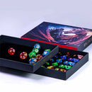 Dragons & Warriors Dice Gift Set - Gift Box of 5 Random Sets of Acrylic Dice - Bea DnD Games