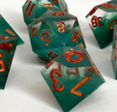 DTealy - New Zealand Made Handcrafted Dice Set by Tui Dice - Bea DnD Games