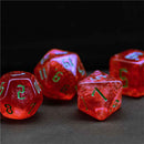 Duergar Power Stones - 7 Piece Polyhedral Dice Set + Dice Bag - Bea DnD Games