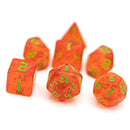 Duergar Power Stones - 7 Piece Polyhedral Dice Set + Dice Bag - Bea DnD Games