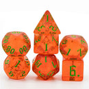 Duergar Power Stones - 7 Piece Polyhedral Dice Set + Dice Bag - Bea DnD Games