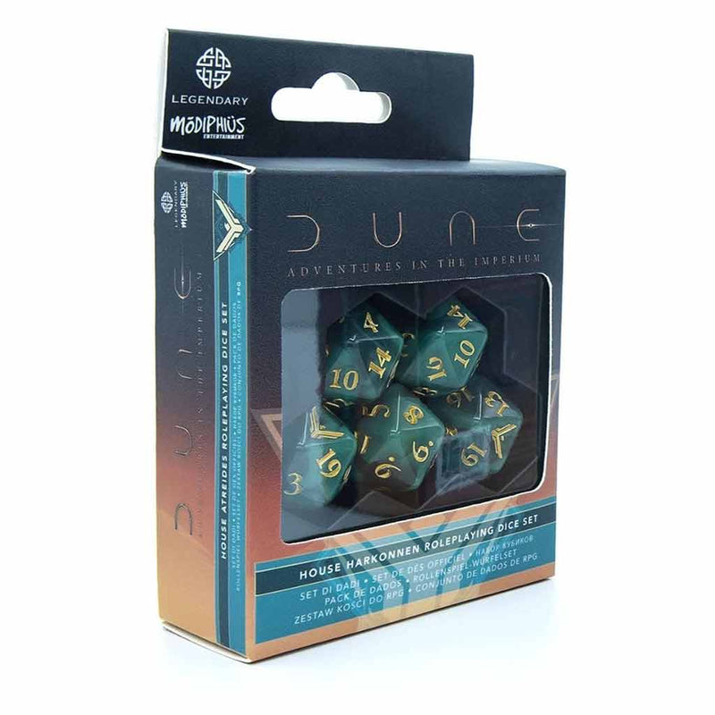 Dune RPG Dice Set - Atreides - Bea DnD Games