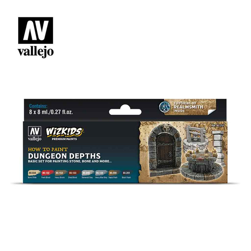 Dungeon Depths Wizkids Premium Paint Set by Vallejo - Bea DnD Games