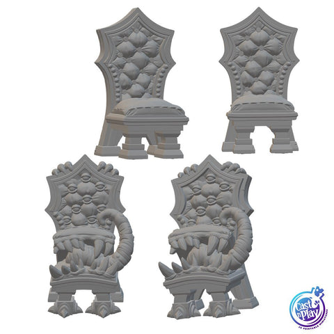 Dungeon Mimics - Thrones | BeaMini Unpainted RPG Miniatures - Bea DnD Games