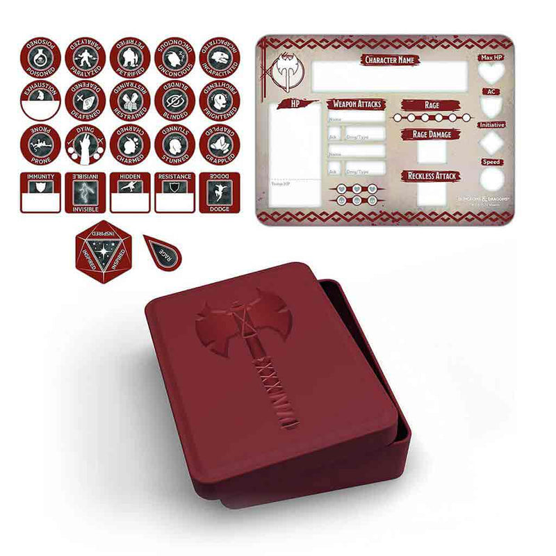 Dungeons & Dragons: Character Tokens - Barbarian Token Set - Bea DnD Games