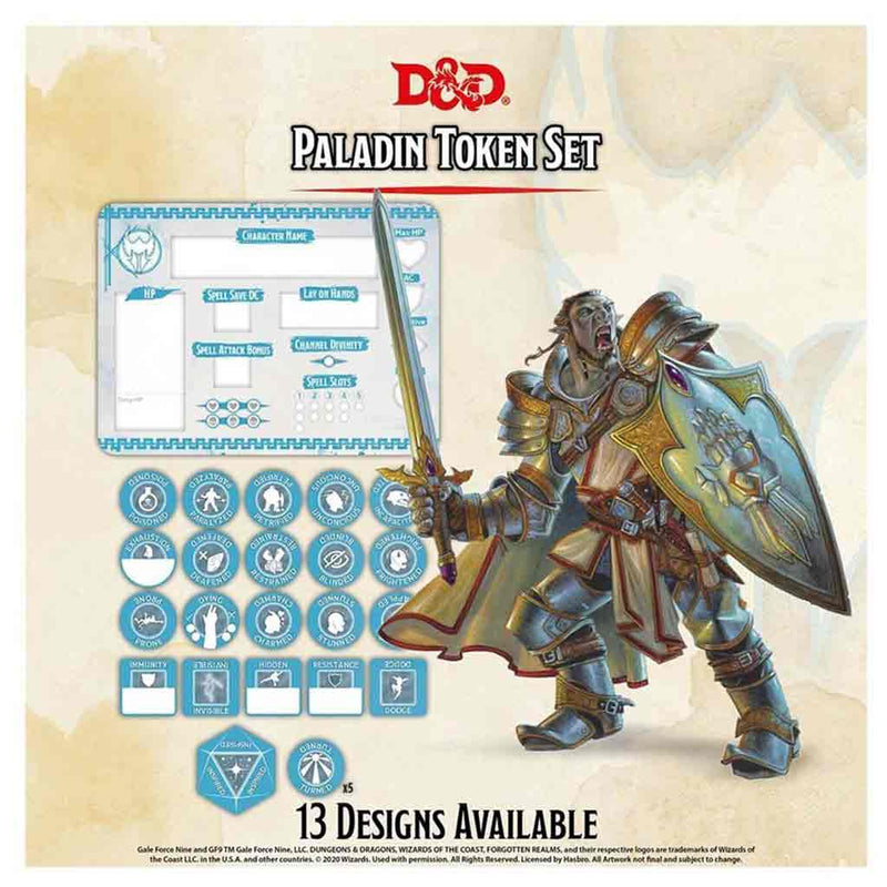 Dungeons & Dragons: Character Tokens - Paladin Token Set - Bea DnD Games