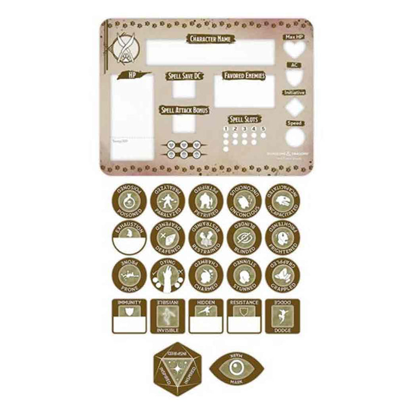 Dungeons & Dragons: Character Tokens - Ranger Token Set - Bea DnD Games