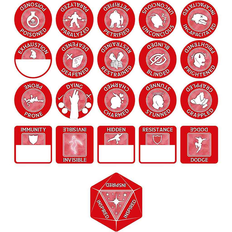 Dungeons & Dragons: Character Tokens - Sorcerer Token Set - Bea DnD Games
