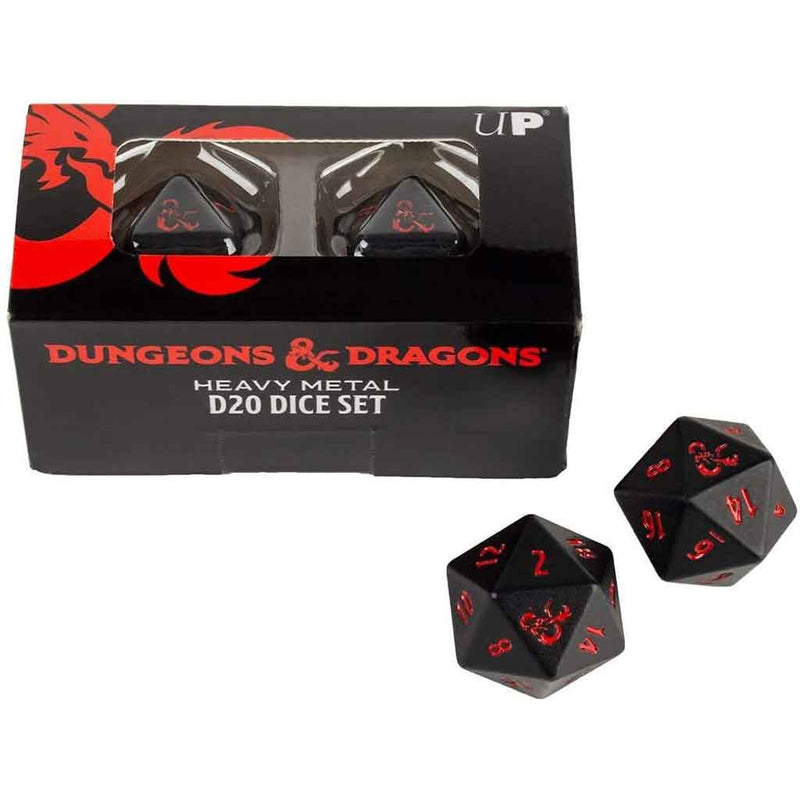 Dungeons & Dragons Heavy Metal D20 Dice Set (2xd20 dice set) - Bea DnD Games