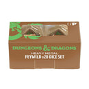 Dungeons & Dragons Heavy Metal D20 Feywild Copper and Green Dice Set (2xd20 dice set) - Bea DnD Games