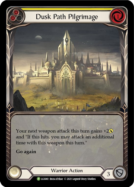 Dusk Path Pilgrimage (Yellow) [LGS061] (Promo) Rainbow Foil - Bea DnD Games