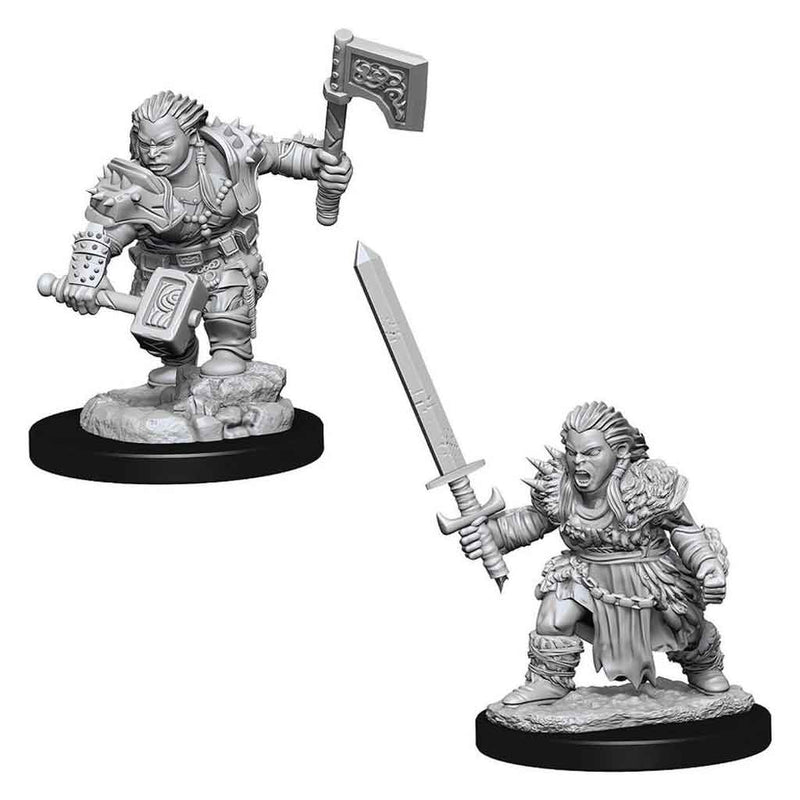 Dwarf Barbarian (Female) Deepcuts Unpainted Miniatures - Bea DnD Games