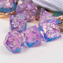 Early Twilight Handcrafted Sharp Edge Dice Set & Dice Case - Bea DnD Games