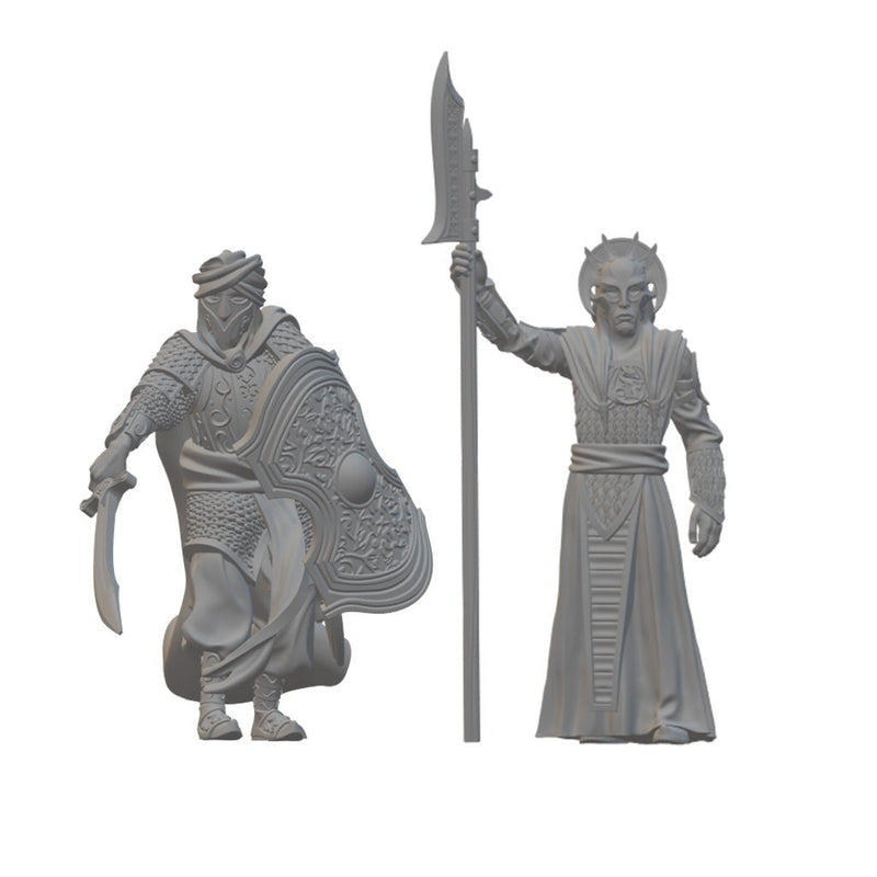 Easterners Fighters (Group 1) | BeaMini Unpainted D&D Miniatures - Bea DnD Games