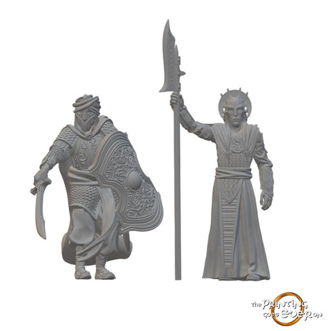 Easterners Fighters (Group 1) | BeaMini Unpainted D&D Miniatures - Bea DnD Games