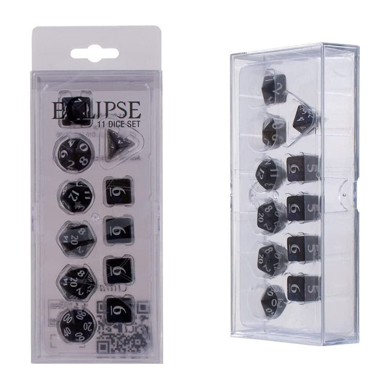 Eclipse 11 Dice Set: Jet Black - Bea DnD Games