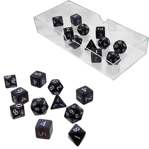 Eclipse 11 Dice Set: Jet Black - Bea DnD Games